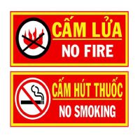 Bảng cấm lửa, cấm hút thuốc