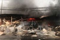 Cháy lớn tại chợ tạm Còng, huyện Tĩnh Gia, Thanh Hóa