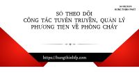 Sổ theo dõi công tác tuyên truyền pccc, sổ theo dõi phương tiện pccc